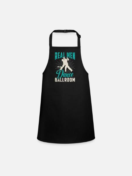 Ballroom Dance Real Men Dance Ballroom Dance Sport - Schürze für Kinder - Schwarz - Vorne