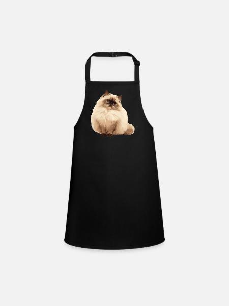 Chat de l’Himalaya Colourpoint Katze - Tablier Enfant - noir - Devant