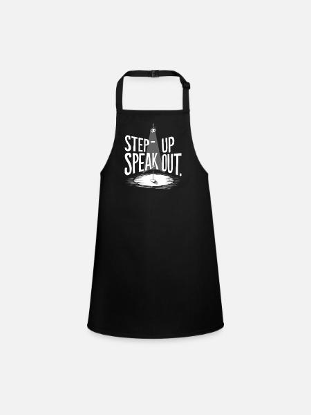 Poetry Slam Writer Poet Literature Slam Poetry Day - Children's Apron - black - Front