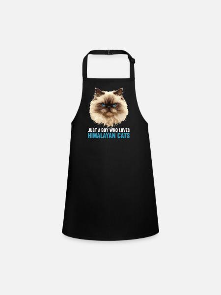 Chat de l’Himalaya Colourpoint Katze - Tablier Enfant - noir - Devant