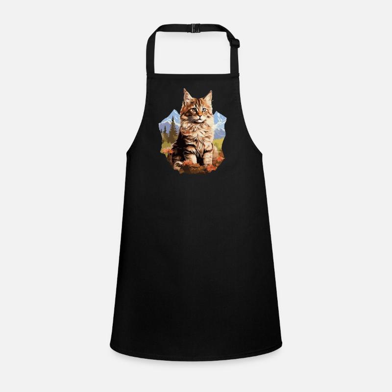 Maine Coon Chaton Maine Coon Chat Tablier Enfant