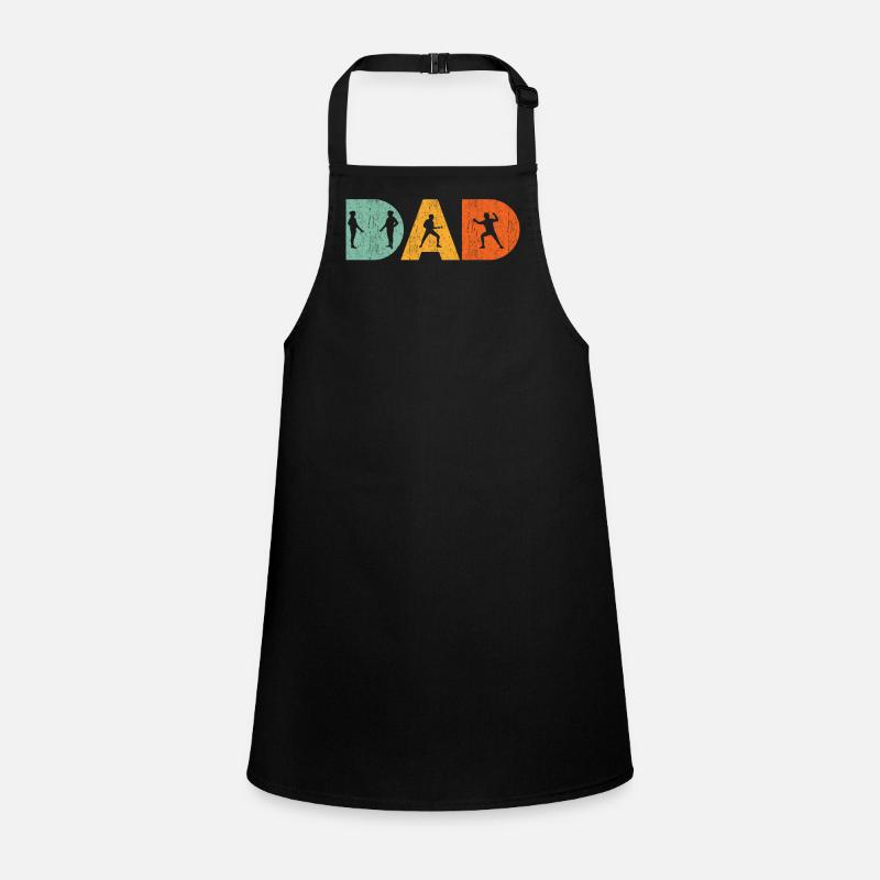 Fechtender Vater Stolz und Stilvoll Schürze für Kinder