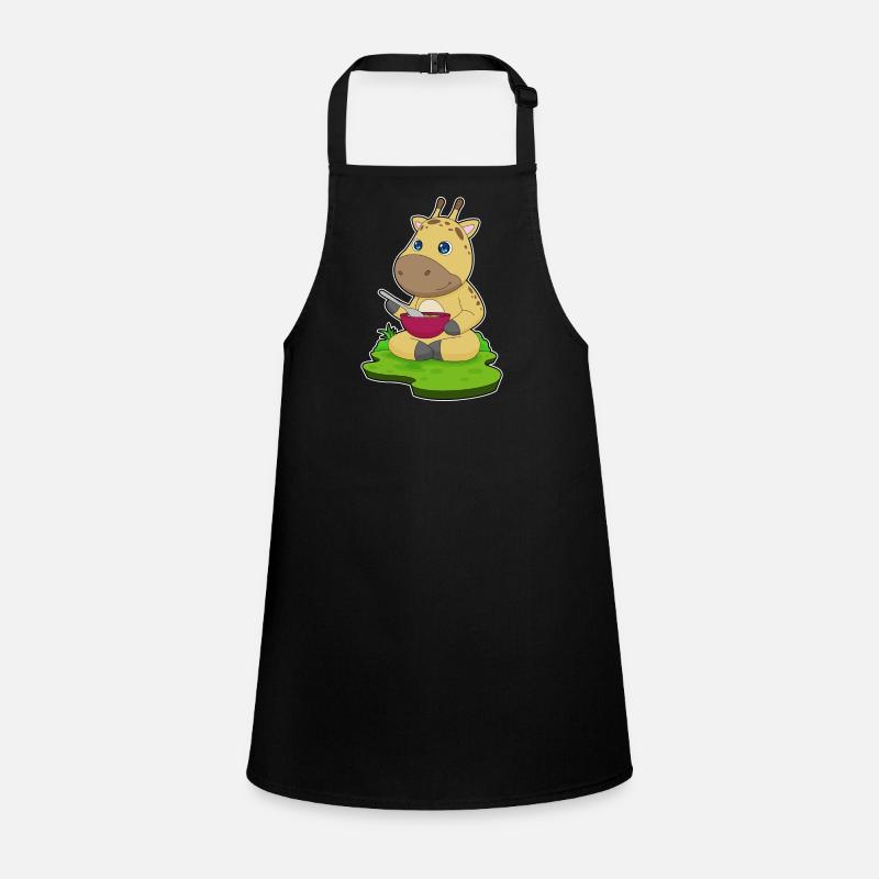 Giraffe Cooking Bowl Cooking Children's Apron