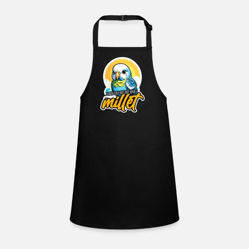 Budgie I Only Like You For Parakeet Budgie Lover Children's Apron