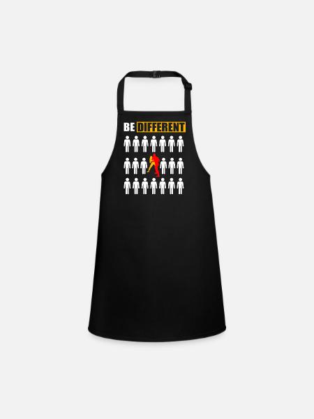 Wrestling be different - Children's Apron - black - Front