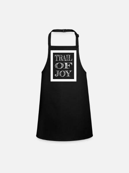 jokes funny quote blissful joy fun blissful living - Children's Apron - black - Front