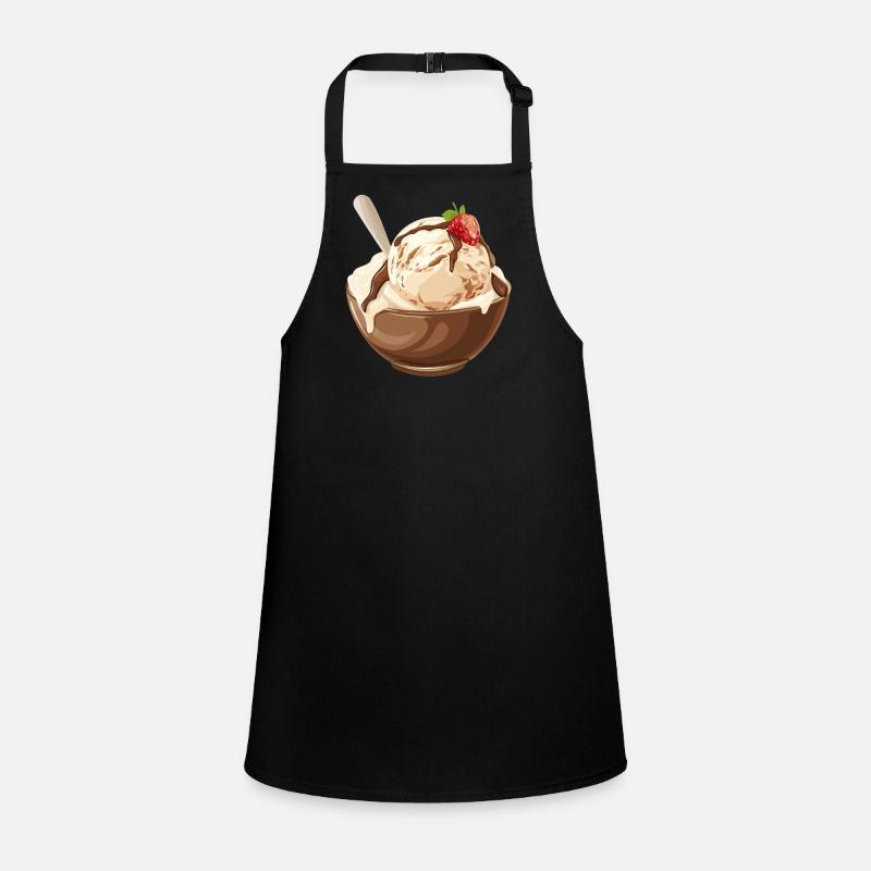 Vanilla Ice Cream with Chocolate Sauce Delight Children's Apron