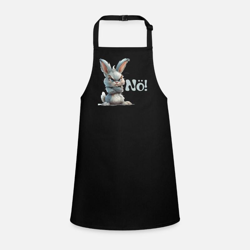 Drôle de lapin avec le dicton Basse-Autriche Tablier Enfant