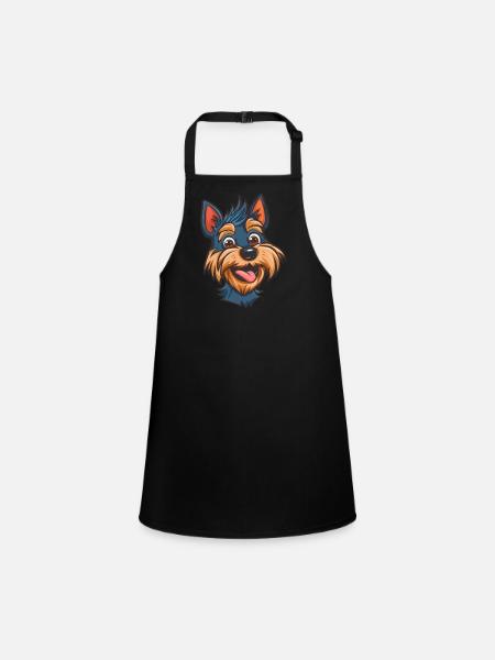 Australian Terrier | Australian Terrier - Children's Apron - black - Front
