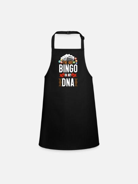 Joueur de bingo, j’ai du bingo dans mon - Tablier Enfant - noir - Devant