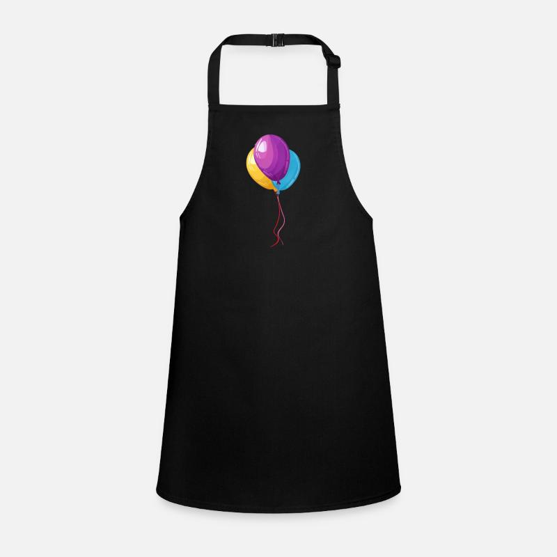 Colorful Balloons Celebration Whimsy Motif Children's Apron