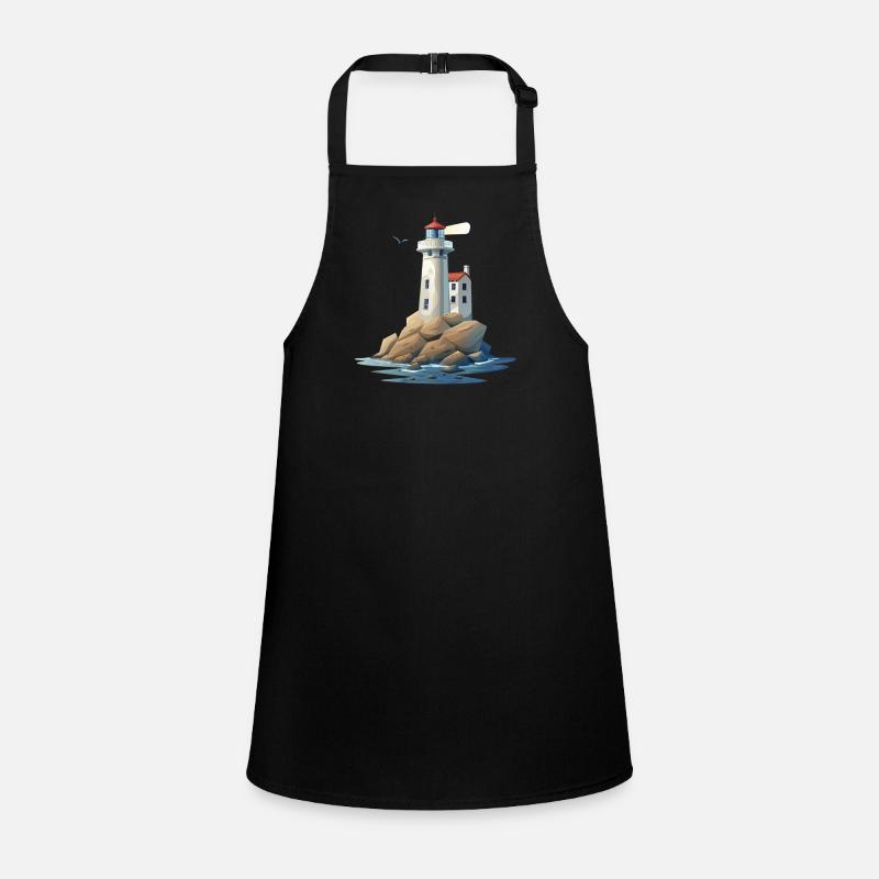Lighthouse On The Rocky Coast Children's Apron