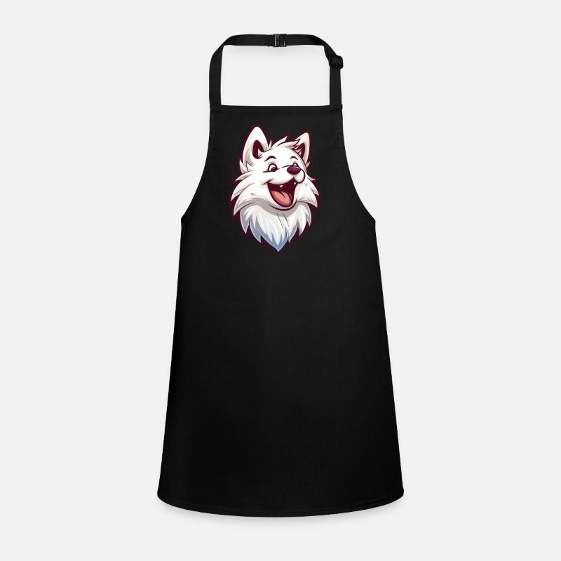 Japan Spitz | Japanese Spitz | Cartoon Artwork Schürze für Kinder
