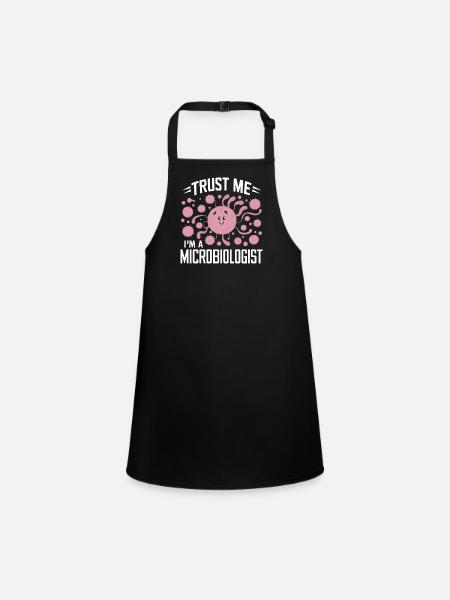 Microbiologist Microbiology Lab Staph Biology - Children's Apron - black - Front