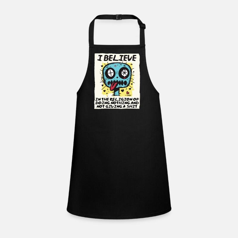 Religious believer doing nothing Children's Apron