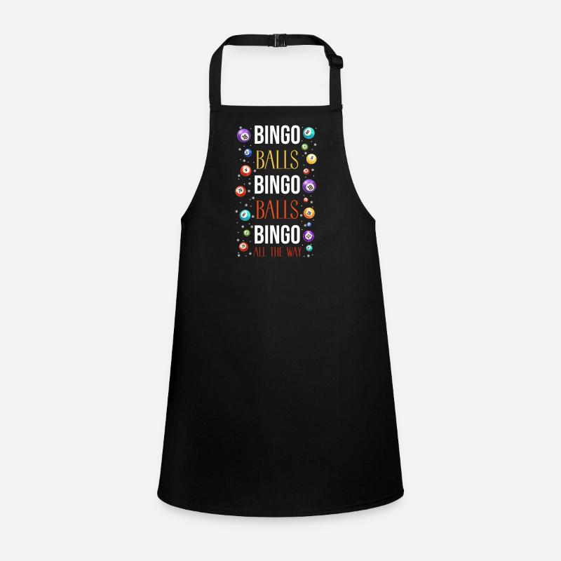 Bingo Player Christmas Bingo Balls Children's Apron