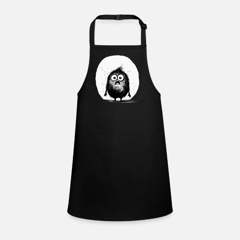 Confus Petit Monstre Mignon Effrayant Tablier Enfant