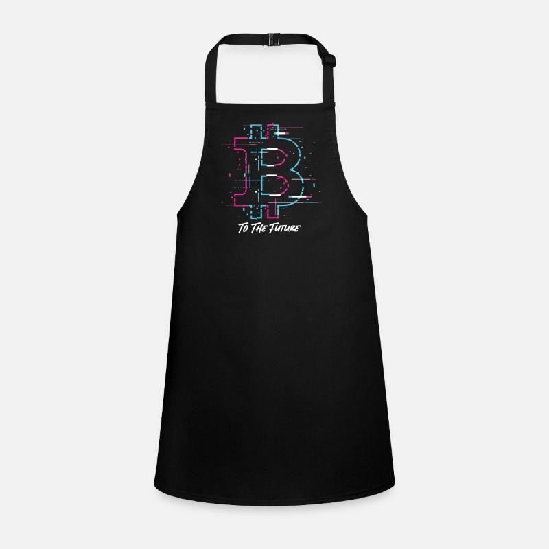 Bitcoin To The Future Bitcoin Btc Crypto Währung Schürze für Kinder