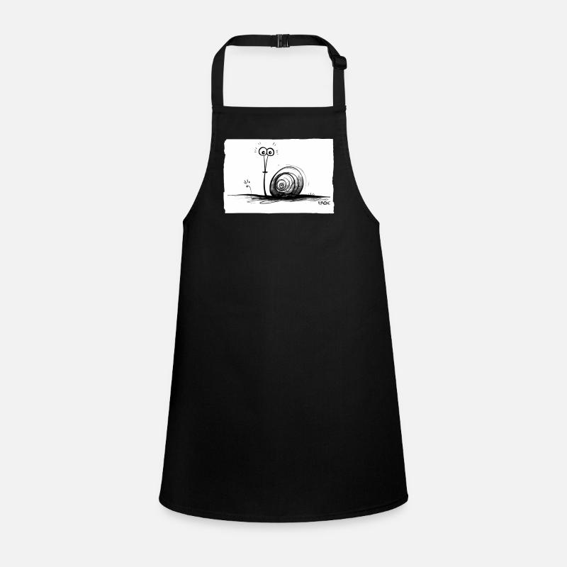 Funny Cute Pencil Snail Children's Apron