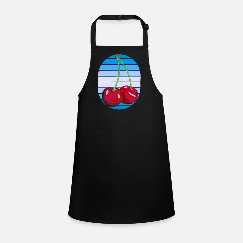 Rockabilly Retro Vintage Kirschen Kirsche Obst Schürze für Kinder
