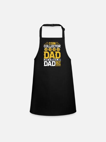 Coin Collecting Dad: Upgrading Fatherhood - Schürze für Kinder - Schwarz - Vorne