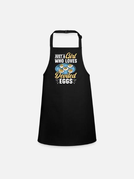 Oeufs farcis Oeufs farcis - Tablier Enfant - noir - Devant