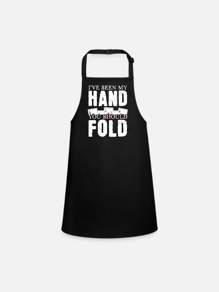 Ich habe meine Hand gesehen Du solltest aussteigen - Schürze für Kinder - Schwarz - Vorne