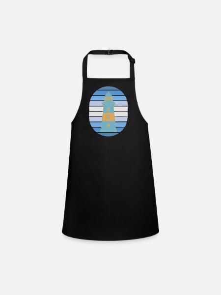 Phare Signal Phares maritimes - Tablier Enfant - noir - Devant