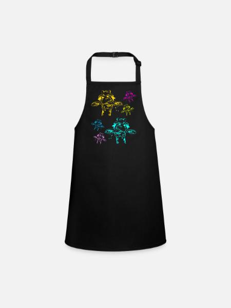 Safari Girafe Girafe - Tablier Enfant - noir - Devant