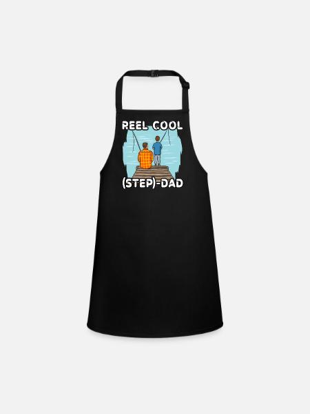 Reel Cool Step Dad - Children's Apron - black - Front