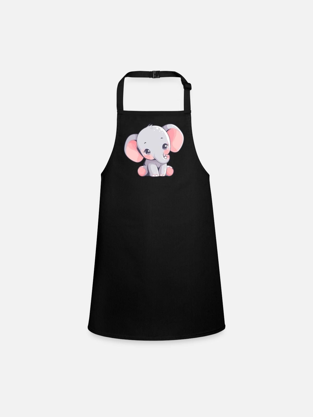 Éléphant Éléphant - Tablier Enfant - noir - Devant