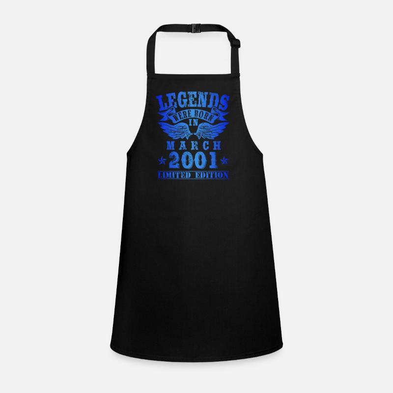 Legends were born in March 2001 Birthday Children's Apron