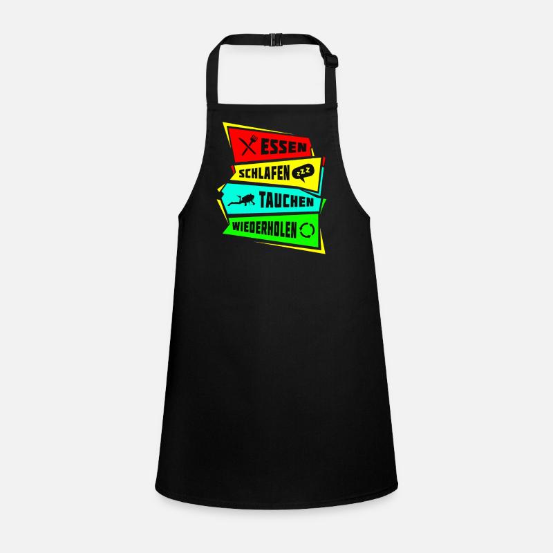 Eat Sleep Dive Repeat Children's Apron