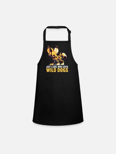 Wild Dogs Wild Dog - Children's Apron - black - Front