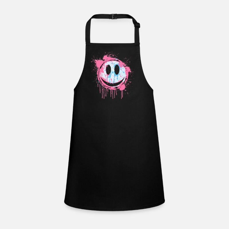 Graffiti Smiley Face - Urban Street Art Children's Apron