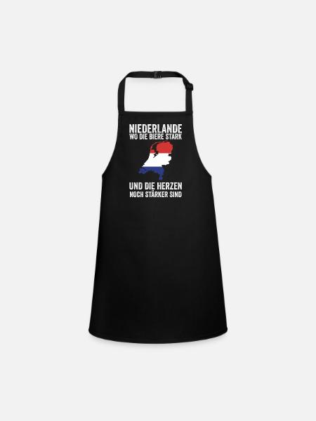 Pays-Bas Pays-Bas Pays-Bas - Tablier Enfant - noir - Devant