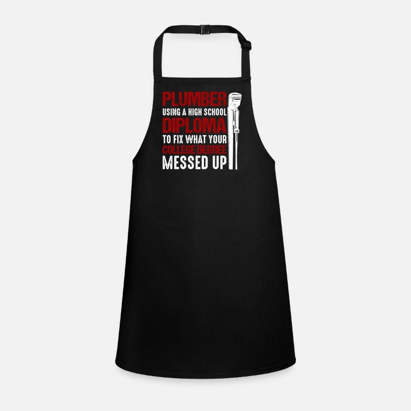 Funny Plumber Plumbing Pipefitter Wrench Schürze für Kinder