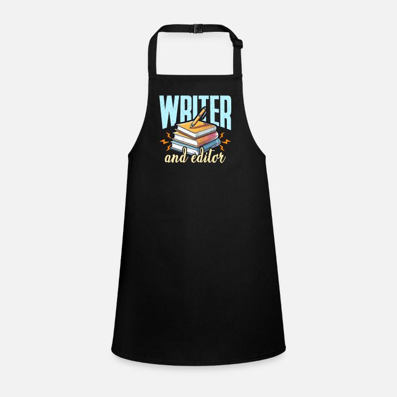Writer And Editor Literature Bookworm Book Editor Schürze für Kinder