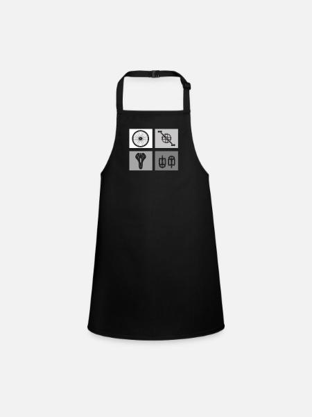 Bicycle Accessories Bicycle - Children's Apron - black - Front