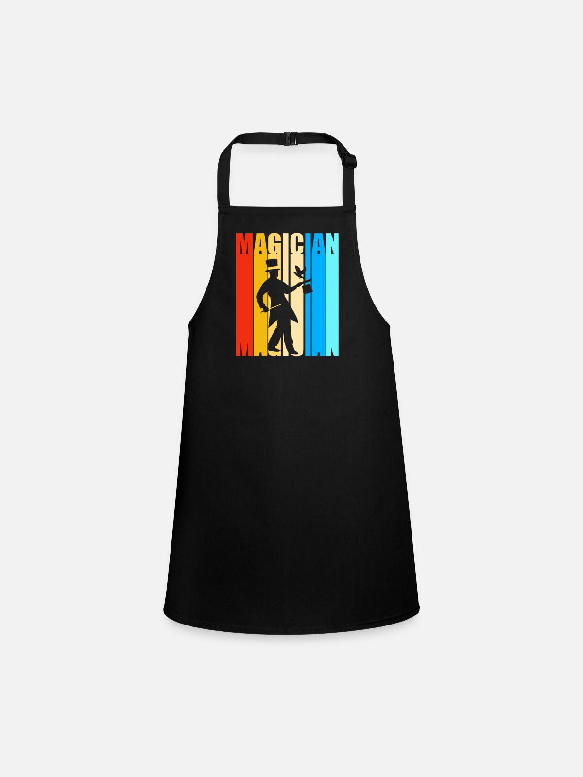 magicien magicien - Tablier Enfant - noir - Devant