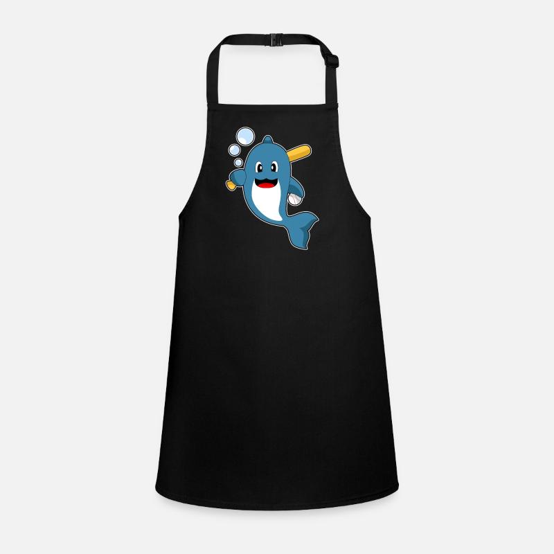 Delfin Baseball Baseballschläger Schürze für Kinder