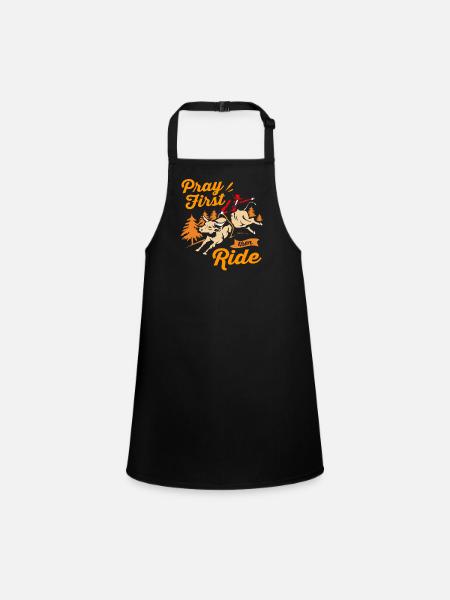 Rodeo - Children's Apron - black - Front