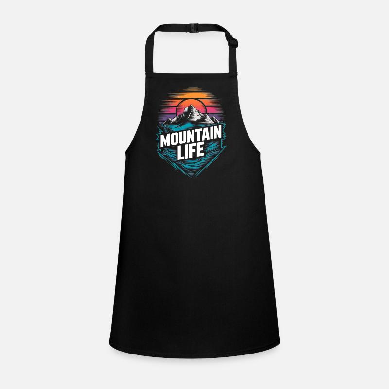 Energetic Mountains and Sunset Children's Apron