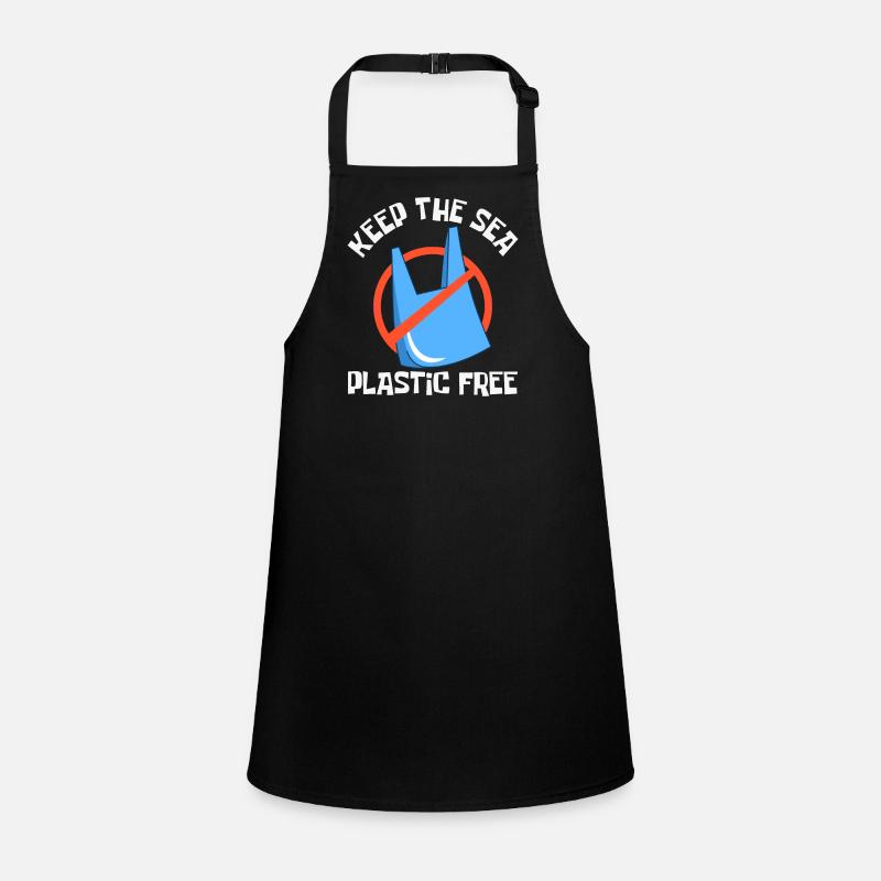 Bathing beach & sea plastic-free against pollution Children's Apron