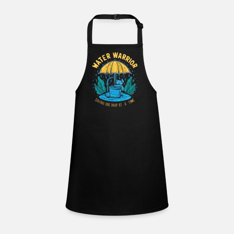 Water Warrior Drop Hero Children's Apron