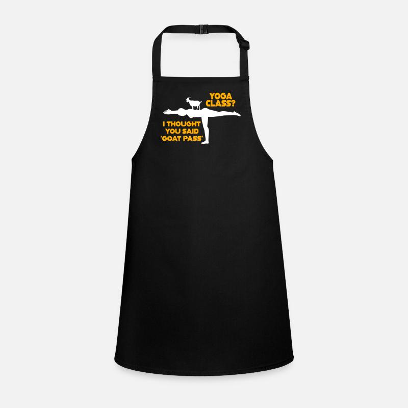 Yoga-Kurs oder Ziegenpass Schürze für Kinder