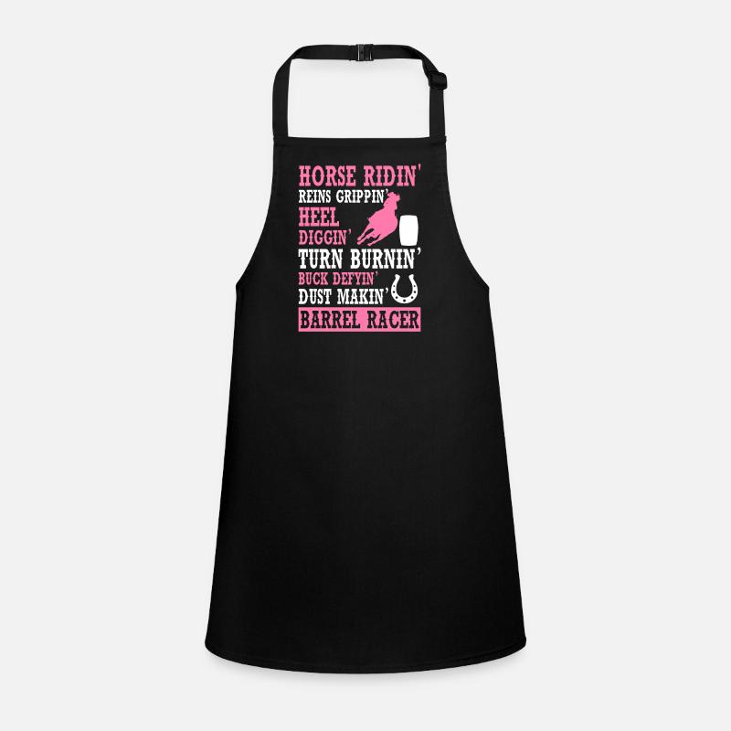 Rodeo Barrel Racing Horse Children's Apron