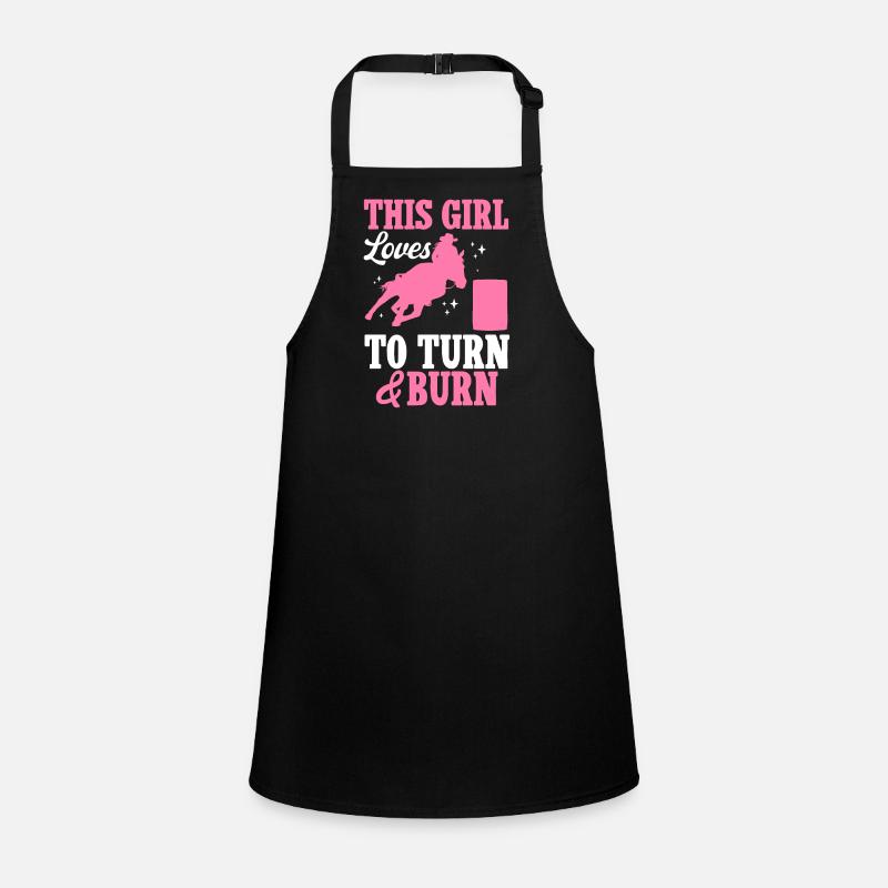 Rodeo Barrel Racing Horse Children's Apron