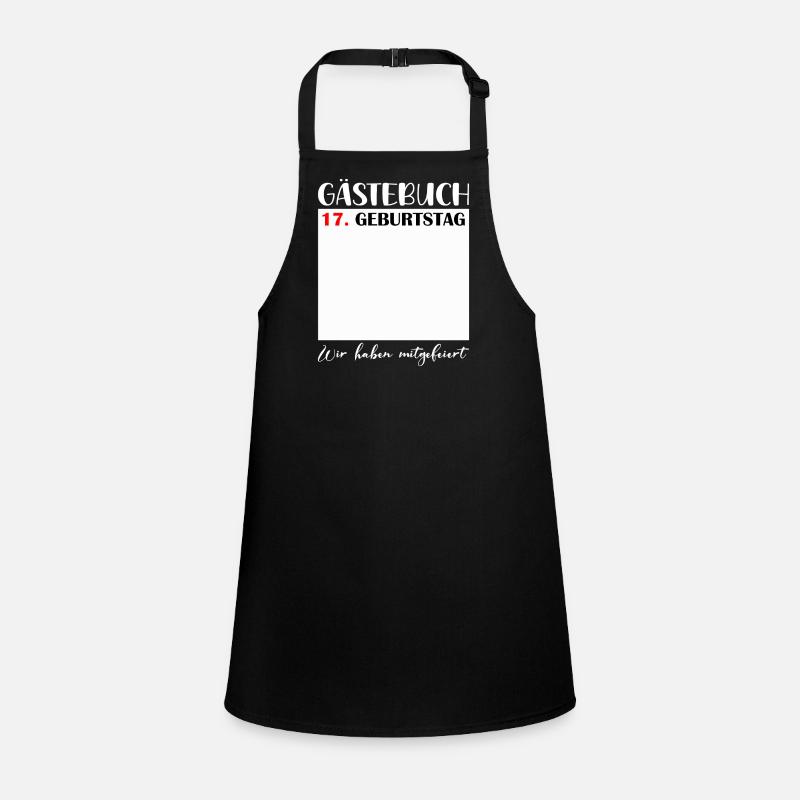 17. Geburtstag Mädchen 17 Jahre Jungen Geschenk Schürze für Kinder