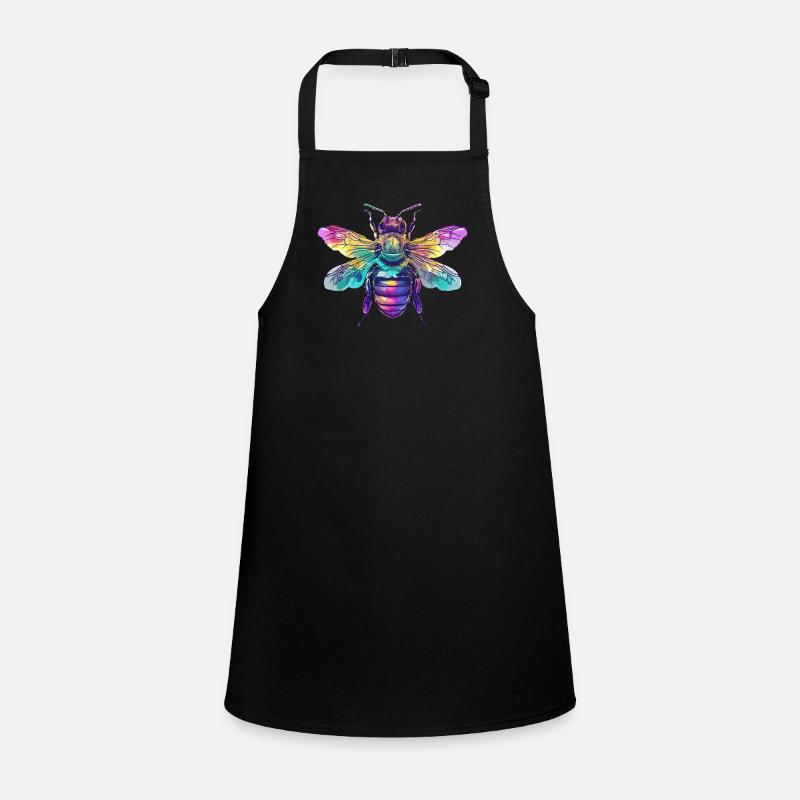 Abeille colorée avec des ailes arc-en-ciel Tablier Enfant